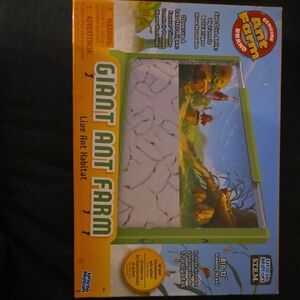 Giant Ant Farm Live Habitat - Green Frame with Orange Accents